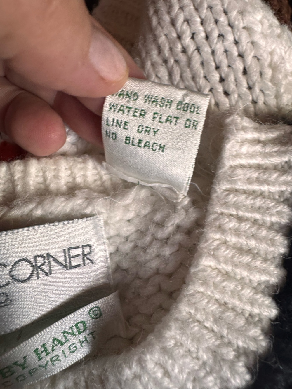 Vintage Casual Corner Hand Knit Pumpkin Halloween Ghosts Teacher Sweater Sz S - Picture 10 of 11